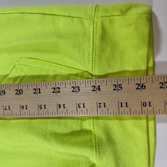 Playboy Hoodie Men’s Medium Neon Yellow Embroidered Logo Pullover Sweatshirt - Picture 6 of 6